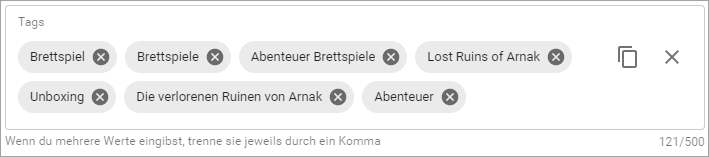 YouTube Tags Video Beispiel