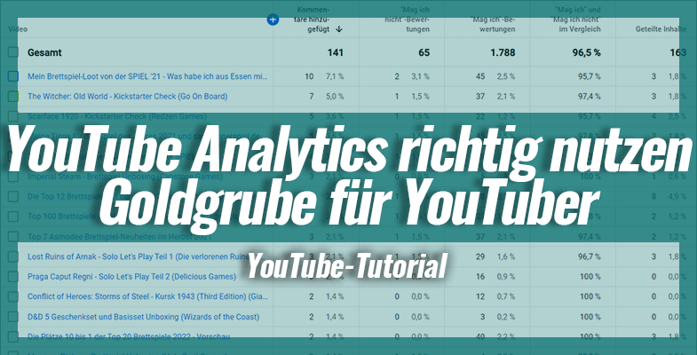 YouTube Analytics richtig nutzen - Goldgrube für YouTuber