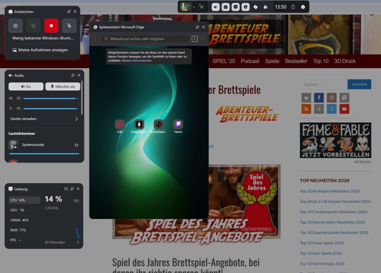 Video-Aufnahme - 6 hilfreiche Windows-Tasten-Kombinationen