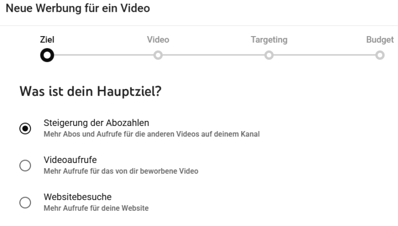YouTube Werbung zur Steigerung der Abozahlen